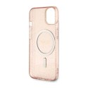 Guess Glitter Gold MagSafe - Etui iPhone 14 Plus (Różowy) Guess