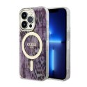 Guess Leopard MagSafe - Etui iPhone 14 Pro Max (Różowy) Guess
