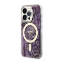 Guess Leopard MagSafe - Etui iPhone 14 Pro Max (Różowy) Guess