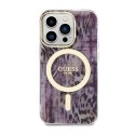 Guess Leopard MagSafe - Etui iPhone 14 Pro Max (Różowy) Guess