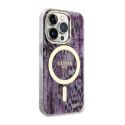 Guess Leopard MagSafe - Etui iPhone 14 Pro Max (Różowy) Guess