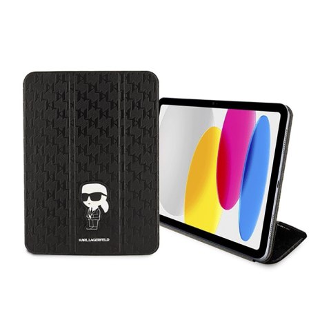 Karl Lagerfeld Folio Magnet Allover Saffiano Monogram NFT Ikonik - Etui iPad 10.9" (2022) (Czarny) Karl Lagerfeld Karl Lagerfeld Folio Magnet Allover Saffiano Monogram NFT Ikonik - Etui iPad 10.9" (2022) (Czarny) Karl Lagerfeld