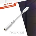 Energizer HardCase - Adapter audio Lightning do jack 3,5 mm certyfikat MFi 11 cm EU (Biały) dożywotnia gwarancja Energizer