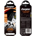 Energizer HardCase - Ładowarka samochodowa 2x USB-A 17W 3.4A + Kabel Lightning certyfikat MFi (Czarny) Energizer