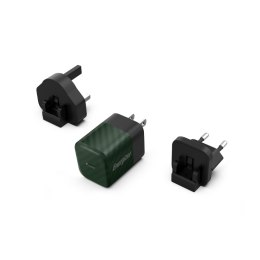 Energizer Ultimate - Ładowarka sieciowa podróżna Multiplug EU / UK / US GaN USB-C 20W PD (Zielony) Energizer