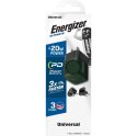 Energizer Ultimate - Ładowarka sieciowa podróżna Multiplug EU / UK / US GaN USB-C 20W PD (Zielony) Energizer