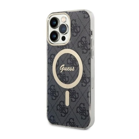 Guess 4G MagSafe - Etui iPhone 14 Pro Max (Czarny) Guess Guess 4G MagSafe - Etui iPhone 14 Pro Max (Czarny) Guess