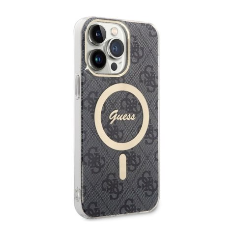 Guess 4G MagSafe - Etui iPhone 14 Pro Max (Czarny) Guess Guess 4G MagSafe - Etui iPhone 14 Pro Max (Czarny) Guess