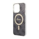 Guess 4G MagSafe - Etui iPhone 14 Pro Max (Czarny) Guess