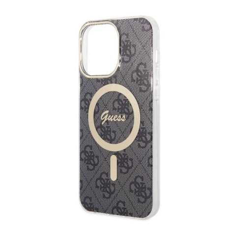 Guess 4G MagSafe - Etui iPhone 14 Pro Max (Czarny) Guess Guess 4G MagSafe - Etui iPhone 14 Pro Max (Czarny) Guess