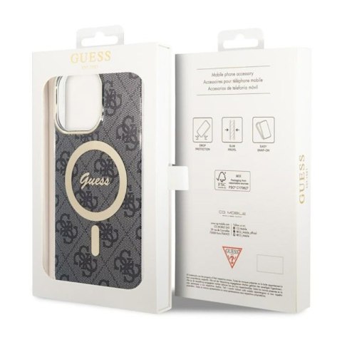 Guess 4G MagSafe - Etui iPhone 14 Pro Max (Czarny) Guess Guess 4G MagSafe - Etui iPhone 14 Pro Max (Czarny) Guess