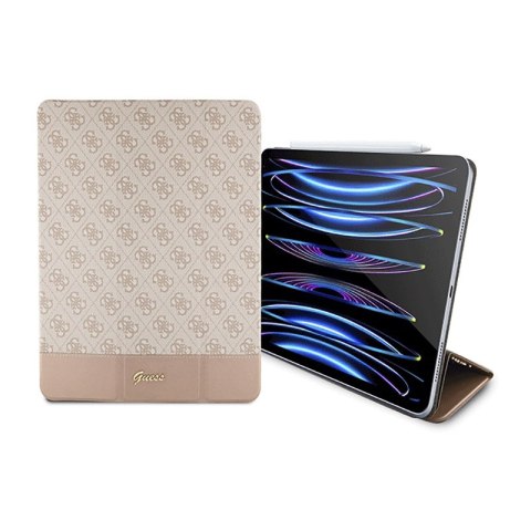 Guess 4G Stripe Allover - Etui iPad Pro 12.9" (2022-2020) (Różowy) Guess Guess 4G Stripe Allover - Etui iPad Pro 12.9" (2022-2020) (Różowy) Guess