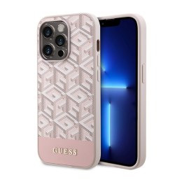 Guess GCube Stripes MagSafe - Etui iPhone 14 Pro Max (Różowy) Guess