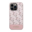 Guess GCube Stripes MagSafe - Etui iPhone 14 Pro Max (Różowy) Guess