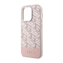 Guess GCube Stripes MagSafe - Etui iPhone 14 Pro Max (Różowy) Guess