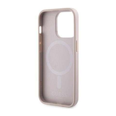 Guess GCube Stripes MagSafe - Etui iPhone 14 Pro Max (Różowy) Guess Guess GCube Stripes MagSafe - Etui iPhone 14 Pro Max (Różowy) Guess