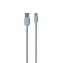 PURO ICON Soft Cable - Kabel USB-A do USB-C 1.5 m (Powder Blue) Puro