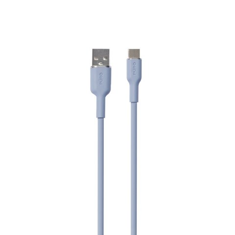 PURO ICON Soft Cable - Kabel USB-A do USB-C 1.5 m (Powder Blue) Puro PURO ICON Soft Cable - Kabel USB-A do USB-C 1.5 m (Powder Blue) Puro