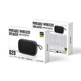 WEKOME D20 - Przenośny bezprzewodowy głośnik Bluetooth V5.0 (Czarny) Wekome