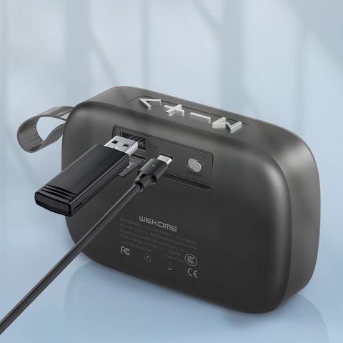 WEKOME D20 - Przenośny bezprzewodowy głośnik Bluetooth V5.0 (Czarny) Wekome WEKOME D20 - Przenośny bezprzewodowy głośnik Bluetooth V5.0 (Czarny) Wekome