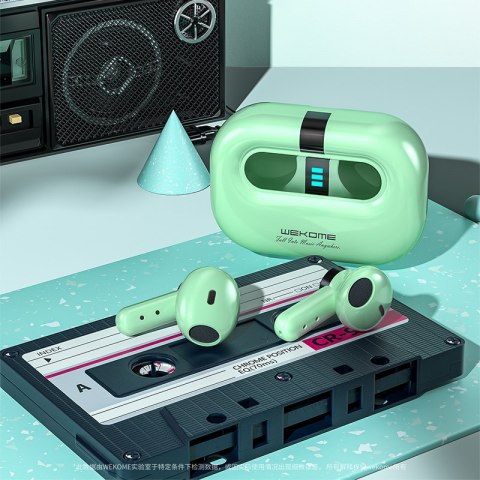 WEKOME VA06 Vanguard Series - Bezprzewodowe słuchawki Bluetooth V5.2 TWS z etui ładującym (Zielony) Wekome WEKOME VA06 Vanguard Series - Bezprzewodowe słuchawki Bluetooth V5.2 TWS z etui ładującym (Zielony) Wekome