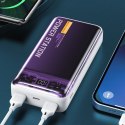 WEKOME WP-353 Vanguard Series - Power bank 10000 mAh PD 20W + QC 22.5W (Fioletowy / Przezroczysty) Wekome