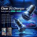 WEKOME WP-C40 Vanguard Series - Ładowarka samochodowa 2 x USB-A Fast Charging 15W (Czarny / Przezroczysty) Wekome