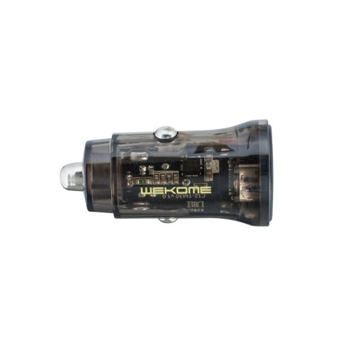 WEKOME WP-C40 Vanguard Series - Ładowarka samochodowa 2 x USB-A Fast Charging 15W (Czarny / Przezroczysty) Wekome WEKOME WP-C40 Vanguard Series - Ładowarka samochodowa 2 x USB-A Fast Charging 15W (Czarny / Przezroczysty) Wekome