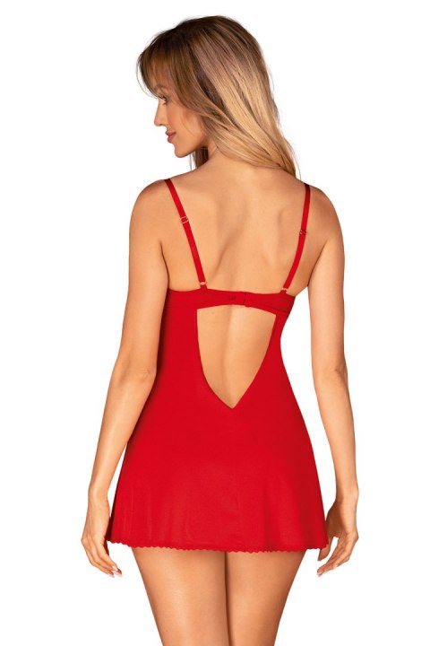 Komplet Model Ingridia Chemise Red - Obsessive Komplet Model Ingridia Chemise Red - Obsessive