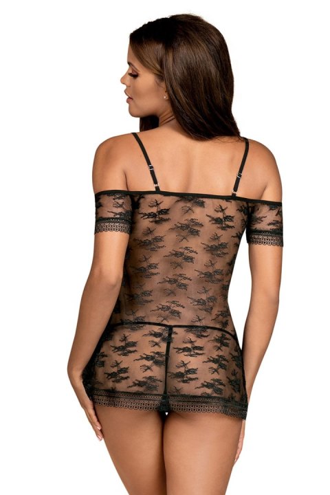 Komplet Model Jennifairy Babydoll Black - Obsessive Komplet Model Jennifairy Babydoll Black - Obsessive
