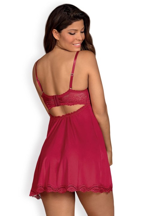 Komplet Model Rosalyne Babydoll Red - Obsessive Komplet Model Rosalyne Babydoll Red - Obsessive
