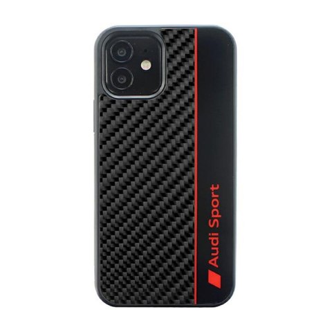 Audi Carbon Fiber Stripe - Etui iPhone 11 (Czarny) Audi Audi Carbon Fiber Stripe - Etui iPhone 11 (Czarny) Audi
