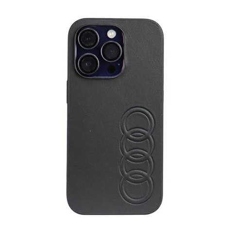 Audi Synthetic Leather - Etui iPhone 14 Pro (Czarny) Audi Audi Synthetic Leather - Etui iPhone 14 Pro (Czarny) Audi