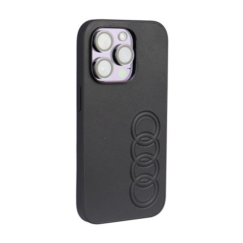 Audi Synthetic Leather - Etui iPhone 14 Pro (Czarny) Audi Audi Synthetic Leather - Etui iPhone 14 Pro (Czarny) Audi