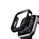 Crong Hybrid Watch Case - Etui ze szkłem Apple Watch 44mm (Carbon) Crong
