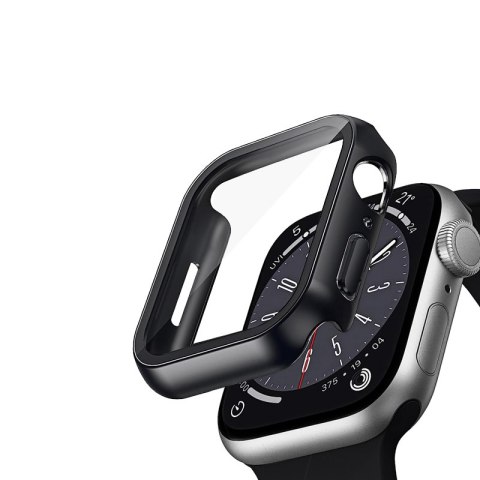 Crong Hybrid Watch Case - Etui ze szkłem Apple Watch 45mm (Black) Crong Crong Hybrid Watch Case - Etui ze szkłem Apple Watch 45mm (Black) Crong