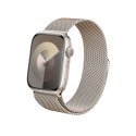 Crong Milano Steel - Pasek ze stali nierdzewnej do Apple Watch 38/40/41/42 mm (szampański) Crong