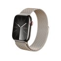 Crong Milano Steel - Pasek ze stali nierdzewnej do Apple Watch 38/40/41/42 mm (szampański) Crong