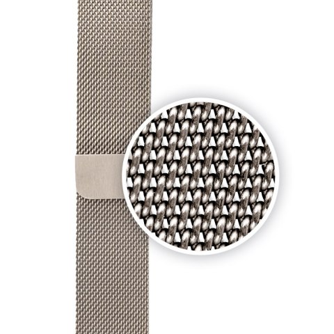 Crong Milano Steel - Pasek ze stali nierdzewnej do Apple Watch 38/40/41/42 mm (szampański) Crong Crong Milano Steel - Pasek ze stali nierdzewnej do Apple Watch 38/40/41/42 mm (szampański) Crong