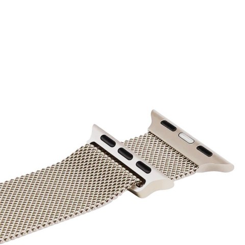 Crong Milano Steel - Pasek ze stali nierdzewnej do Apple Watch 38/40/41/42 mm (szampański) Crong Crong Milano Steel - Pasek ze stali nierdzewnej do Apple Watch 38/40/41/42 mm (szampański) Crong