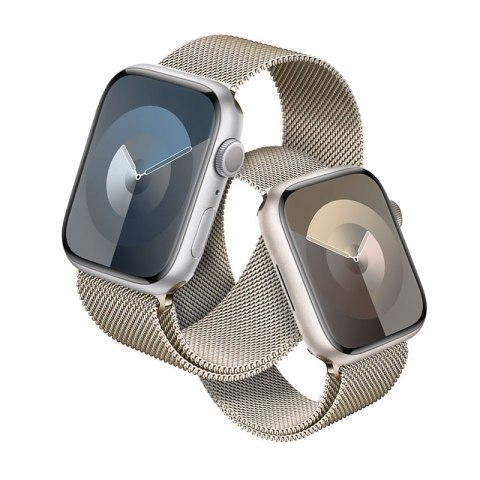 Crong Milano Steel - Pasek ze stali nierdzewnej do Apple Watch 38/40/41/42 mm (szampański) Crong Crong Milano Steel - Pasek ze stali nierdzewnej do Apple Watch 38/40/41/42 mm (szampański) Crong