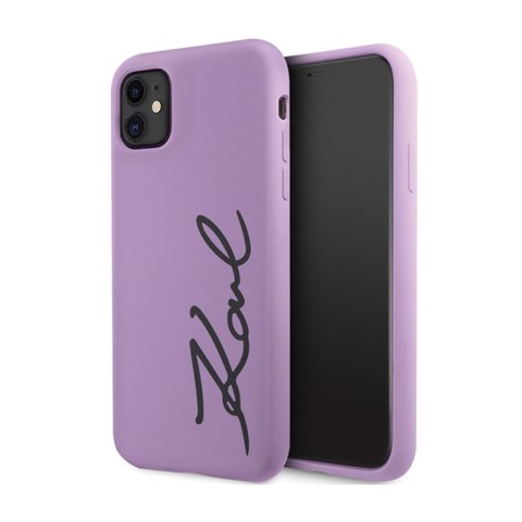 Karl Lagerfeld Silicone Signature - Etui iPhone 11 (Fioletowy) Karl Lagerfeld Karl Lagerfeld Silicone Signature - Etui iPhone 11 (Fioletowy) Karl Lagerfeld