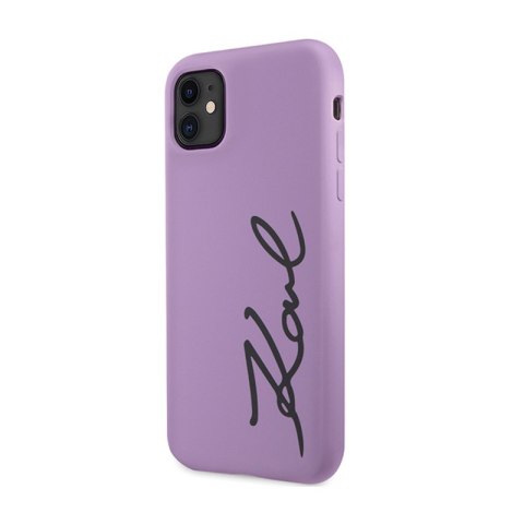 Karl Lagerfeld Silicone Signature - Etui iPhone 11 (Fioletowy) Karl Lagerfeld Karl Lagerfeld Silicone Signature - Etui iPhone 11 (Fioletowy) Karl Lagerfeld