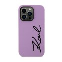 Karl Lagerfeld Silicone Signature - Etui iPhone 11 (Fioletowy) Karl Lagerfeld