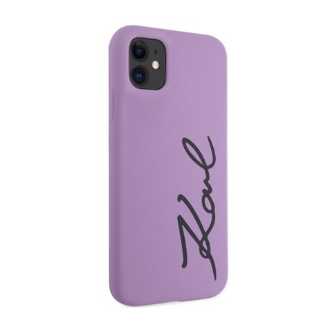 Karl Lagerfeld Silicone Signature - Etui iPhone 11 (Fioletowy) Karl Lagerfeld Karl Lagerfeld Silicone Signature - Etui iPhone 11 (Fioletowy) Karl Lagerfeld