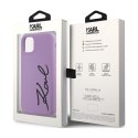 Karl Lagerfeld Silicone Signature - Etui iPhone 11 (Fioletowy) Karl Lagerfeld