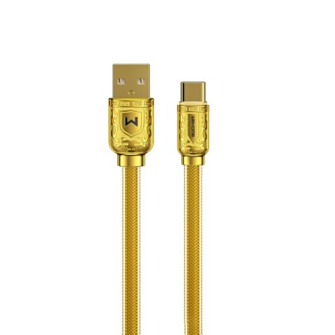 WEKOME WDC-161 Sakin Series - Kabel połączeniowy USB-A do USB-C Fast Charging 6A 1 m (Złoty) Wekome WEKOME WDC-161 Sakin Series - Kabel połączeniowy USB-A do USB-C Fast Charging 6A 1 m (Złoty) Wekome