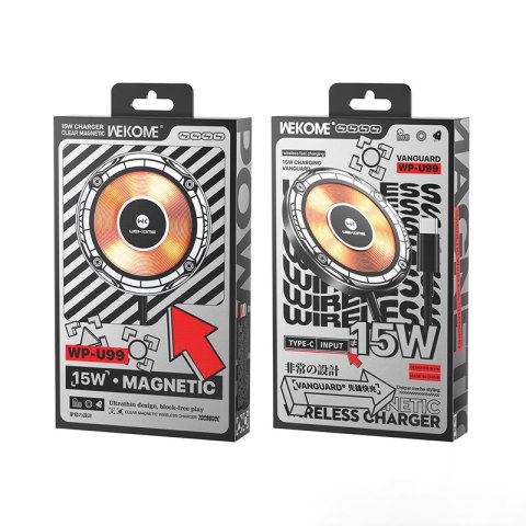 WEKOME WP-U99 Vanguard Series - Ładowarka indukcyjna MagSafe 15W (Czarny) Wekome WEKOME WP-U99 Vanguard Series - Ładowarka indukcyjna MagSafe 15W (Czarny) Wekome