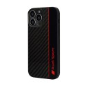 Audi Carbon Fiber Stripe - Etui iPhone 13 Pro Max (Czarny) Audi