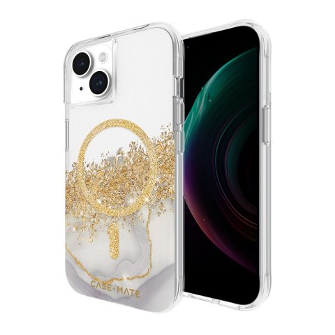 Case-Mate Karat MagSafe - Etui iPhone 15 / iPhone 14 / iPhone 13 zdobione złotem (Marble) Case-Mate Case-Mate Karat MagSafe - Etui iPhone 15 / iPhone 14 / iPhone 13 zdobione złotem (Marble) Case-Mate